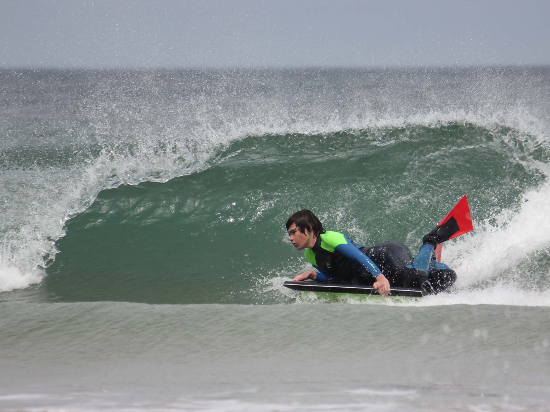 Now 16, he loves to surf. Only possible with night lenses.